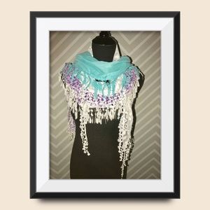 Scarves, TRIO Stunning Summer Scarves Hand…